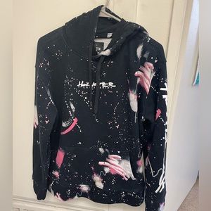 Hollister Black and Pink Men’s Hoodie